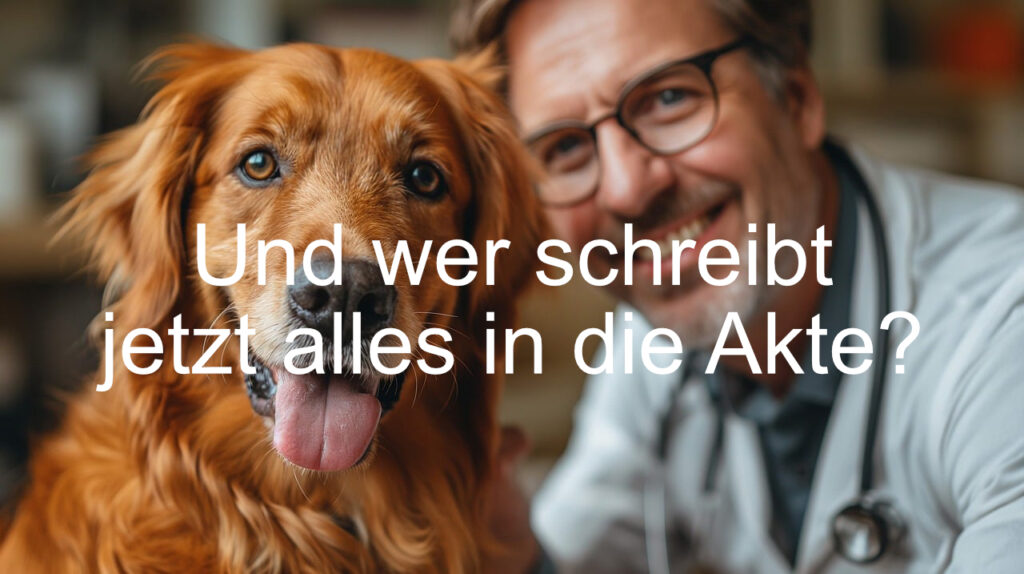 Bild mit einem Hund und seinem Halter