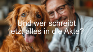 Bild mit einem Hund und seinem Halter